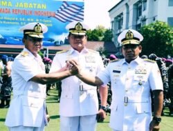 Laksamana Muda TNI Heru Kusmanto dilantik ,menggantikan Laksamana Madya TNI Abdul Rasyid sebagai Panglima Komando Armada (pangkoarmada) RI.